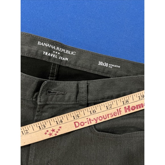 Banana‎ Republic Travel Jean Mens 30x30 Green Athletic Fit Flex Casual - Picture 1 of 7